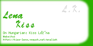 lena kiss business card